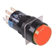 AB6M-A2PRC Red 16mm Latching Round Push Button Switch IP65 DPDT AB6M-A2PRC Red 16mm Latching Round Push Button Switch IP65 DPDT
