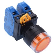 Amber 22mm Momentary Shrouded Push Button Switch 2NO IP65 YW1L-MF2E20Q0A Amber 22mm Momentary Shrouded Push Button Switch 2NO IP65 YW1L-MF2E20Q0A