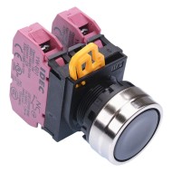 Black 22mm Metal Bezel Maintained Push Button Switch 2NC IP65 YW4B-A1E02B Black 22mm Metal Bezel Maintained Push Button Switch 2NC IP65 YW4B-A1E02B