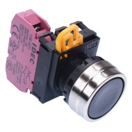 Black 22mm Metal Bezel Maintained Push Button Switch NC IP65 YW4B-A1E01B Black 22mm Metal Bezel Maintained Push Button Switch NC IP65 YW4B-A1E01B