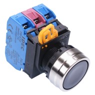 Black 22mm Metal Bezel Momentary Push Button Switch 2NO-1NC IP65 YW4B-M1E21B Black 22mm Metal Bezel Momentary Push Button Switch 2NO-1NC IP65 YW4B-M1E21B