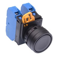 Black 22mm Momentary Push Button Switch 2NO IP65 YW1B-M1E20B Black 22mm Momentary Push Button Switch 2NO IP65 YW1B-M1E20B