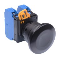 Black 22mm Mushroom Momentary Push Button Switch 2NO IP65 YW1B-M4E20B Black 22mm Mushroom Momentary Push Button Switch 2NO IP65 YW1B-M4E20B