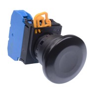Black 22mm Mushroom Momentary Push Button Switch NO IP65 YW1B-M4E10B Black 22mm Mushroom Momentary Push Button Switch NO IP65 YW1B-M4E10B