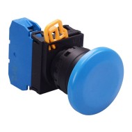 Blue 22mm Mushroom Maintained Push Button Switch NO IP65 YW1B-A4E10S Blue 22mm Mushroom Maintained Push Button Switch NO IP65 YW1B-A4E10S
