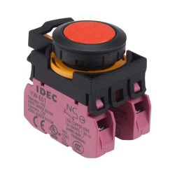 CW1B-A1E02R Red Maintained Push Button Switch 2NC IP65 CW1B-A1E02R Red Maintained Push Button Switch 2NC IP65