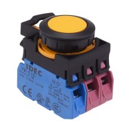 CW1B-M1E12Y Yellow Momentary Push Button Switch 1NO-2NC IP65 CW1B-M1E12Y Yellow Momentary Push Button Switch 1NO-2NC IP65