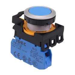 CW4B-A1E10S Blue Metallic Maintained Push Button Switch 1NO IP65 CW4B-A1E10S Blue Metallic Maintained Push Button Switch 1NO IP65
