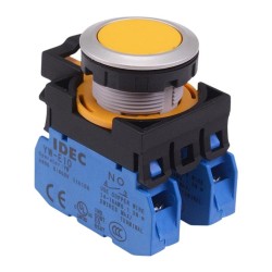 CW4B-A1E20Y Yellow Metallic Maintained Push Button Switch 2NO IP65 CW4B-A1E20Y Yellow Metallic Maintained Push Button Switch 2NO IP65