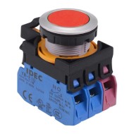 CW4B-A1E21R Red Metallic Maintained Push Button Switch 2NO-1NC IP65