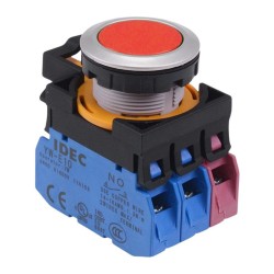 CW4B-A1E21R Red Metallic Maintained Push Button Switch 2NO-1NC IP65 CW4B-A1E21R Red Metallic Maintained Push Button Switch 2NO-1NC IP65