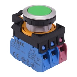CW4B-M1E21G Green Metallic Momentary Push Button Switch 2NO-1NC IP65 CW4B-M1E21G Green Metallic Momentary Push Button Switch 2NO-1NC IP65