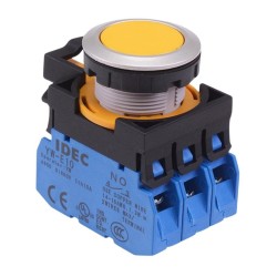 CW4B-M1E30Y Yellow Metallic Momentary Push Button Switch 3NO IP65 CW4B-M1E30Y Yellow Metallic Momentary Push Button Switch 3NO IP65