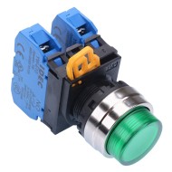 Green 22mm Metal Bezel Maintained Push Button Switch 2NO IP65 YW4L-A2E20Q0G Green 22mm Metal Bezel Maintained Push Button Switch 2NO IP65 YW4L-A2E20Q0G