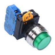 Green 22mm Metal Bezel Maintained Push Button Switch NO IP65 YW4L-A2E10Q0G Green 22mm Metal Bezel Maintained Push Button Switch NO IP65 YW4L-A2E10Q0G