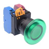 Green 22mm Mushroom Momentary Push Button Switch 1NO-1NC IP65 YW1L-M4E11Q0G Green 22mm Mushroom Momentary Push Button Switch 1NO-1NC IP65 YW1L-M4E11Q0G