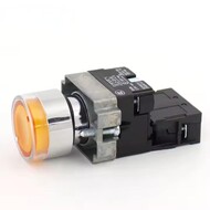 High quality one NO Yellow light Industrial push button Switches High quality one NO Yellow light Industrial push button Switches