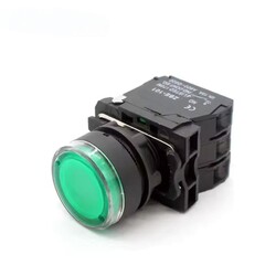 High quality waterproof industrial metal round flush industrial push button Switches with LED lamp