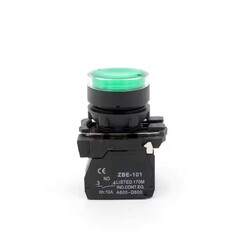 High quality waterproof industrial metal round flush industrial push button Switches with LED lamp