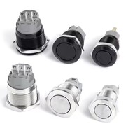 Industrial Push Button Switches 16mm 19mm 22mm 25mm 30mm 40mm Metal Waterproof Latching Momentary Industrial Push Button Switches 16mm 19mm 22mm 25mm 30mm 40mm Metal Waterproof Latching Momentary