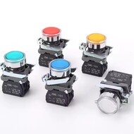Industrial XB4 22mm LED latching push button switch with lamp NO NC flat rotary momentary metal push button switches with light Industrial XB4 22mm LED latching push button switch with lamp NO NC flat rotary momentary metal push button switches with light
