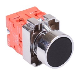 PtecMetPNBlack Black Flush Push Button Switch Metal 10A 2NC PtecMetPNBlack Black Flush Push Button Switch Metal 10A 2NC
