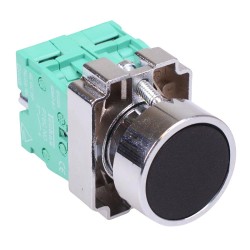 PtecMetPNBlack Black Flush Push Button Switch Metal 10A 2NO PtecMetPNBlack Black Flush Push Button Switch Metal 10A 2NO