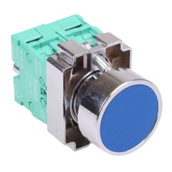 PtecMetPNBlue Blue Flush Push Button Switch Metal 10A 2NO PtecMetPNBlue Blue Flush Push Button Switch Metal 10A 2NO