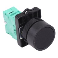 PtecPNBlack Black Flush Push Button Switch 10A 1NO PtecPNBlack Black Flush Push Button Switch 10A 1NO