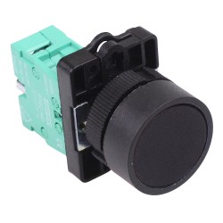 PtecPNBlack Black Flush Push Button Switch 10A 1NO PtecPNBlack Black Flush Push Button Switch 10A 1NO