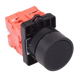 PtecPNBlack Black Flush Push Button Switch 10A 2NC PtecPNBlack Black Flush Push Button Switch 10A 2NC