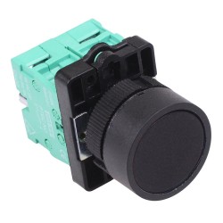 PtecPNBlack Black Flush Push Button Switch 10A 2NO PtecPNBlack Black Flush Push Button Switch 10A 2NO