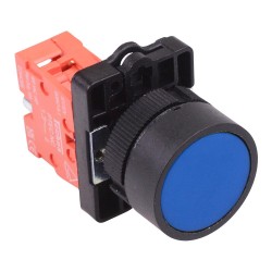 PtecPNBlue Blue Flush Push Button Switch 10A 1NC PtecPNBlue Blue Flush Push Button Switch 10A 1NC