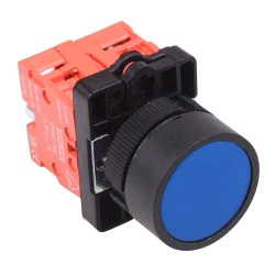 PtecPNBlue Blue Flush Push Button Switch 10A 2NC PtecPNBlue Blue Flush Push Button Switch 10A 2NC