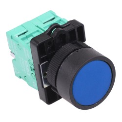 PtecPNBlue Blue Flush Push Button Switch 10A 2NO PtecPNBlue Blue Flush Push Button Switch 10A 2NO