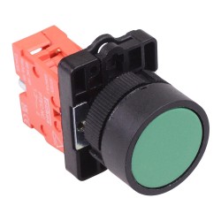 PtecPNGreen Green Flush Push Button Switch 10A 1NC PtecPNGreen Green Flush Push Button Switch 10A 1NC