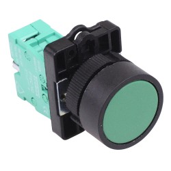 PtecPNGreen Green Flush Push Button Switch 10A 1NO PtecPNGreen Green Flush Push Button Switch 10A 1NO
