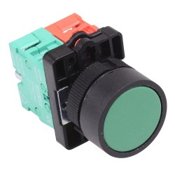 PtecPNGreen Green Flush Push Button Switch 10A 1NO-1NC PtecPNGreen Green Flush Push Button Switch 10A 1NO-1NC