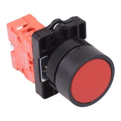 PtecPNRed Red Flush Push Button Switch 10A 1NC PtecPNRed Red Flush Push Button Switch 10A 1NC