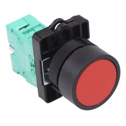 PtecPNRed Red Flush Push Button Switch 10A 1NO PtecPNRed Red Flush Push Button Switch 10A 1NO