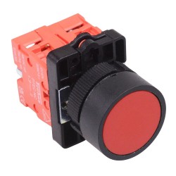 PtecPNRed Red Flush Push Button Switch 10A 2NC PtecPNRed Red Flush Push Button Switch 10A 2NC