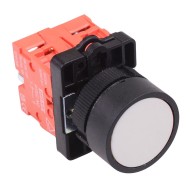 PtecPNWhite White Flush Push Button Switch 10A 2NC PtecPNWhite White Flush Push Button Switch 10A 2NC