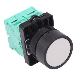 PtecPNWhite White Flush Push Button Switch 10A 2NO PtecPNWhite White Flush Push Button Switch 10A 2NO