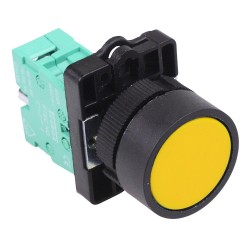 PtecPNYellow Yellow Flush Push Button Switch 10A 1NO PtecPNYellow Yellow Flush Push Button Switch 10A 1NO