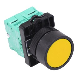 PtecPNYellow Yellow Flush Push Button Switch 10A 2NO PtecPNYellow Yellow Flush Push Button Switch 10A 2NO