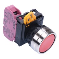 Red 22mm Metal Bezel Maintained Push Button Switch NC IP65 YW4B-A1E01R Red 22mm Metal Bezel Maintained Push Button Switch NC IP65 YW4B-A1E01R