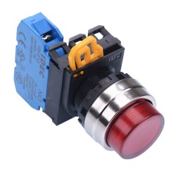 Red 22mm Metal Bezel Maintained Push Button Switch NO IP65 YW4L-A2E10Q0R Red 22mm Metal Bezel Maintained Push Button Switch NO IP65 YW4L-A2E10Q0R