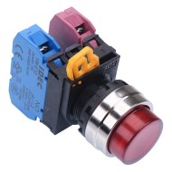 Red 22mm Metal Bezel Momentary Push Button Switch 1NO-1NC IP65 YW4L-M2E11Q0R Red 22mm Metal Bezel Momentary Push Button Switch 1NO-1NC IP65 YW4L-M2E11Q0R