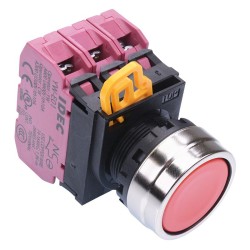 Red 22mm Metal Bezel Momentary Push Button Switch 3NC IP65 YW4B-M1E03R Red 22mm Metal Bezel Momentary Push Button Switch 3NC IP65 YW4B-M1E03R