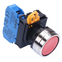 Red 22mm Metal Bezel Momentary Push Button Switch NO IP65 YW4B-M1E10R Red 22mm Metal Bezel Momentary Push Button Switch NO IP65 YW4B-M1E10R